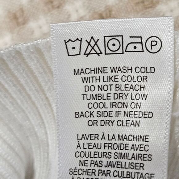 Adrianna Papell Striped Button Front Long Sleeve Preppy Knit Sweater Vest Blouse - Picture 14 of 15